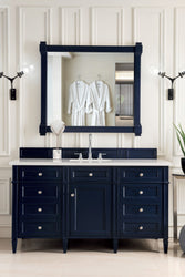 James Martin Brittany 60" Single Vanity with 3 CM Countertop & FreePower Wireless Charger