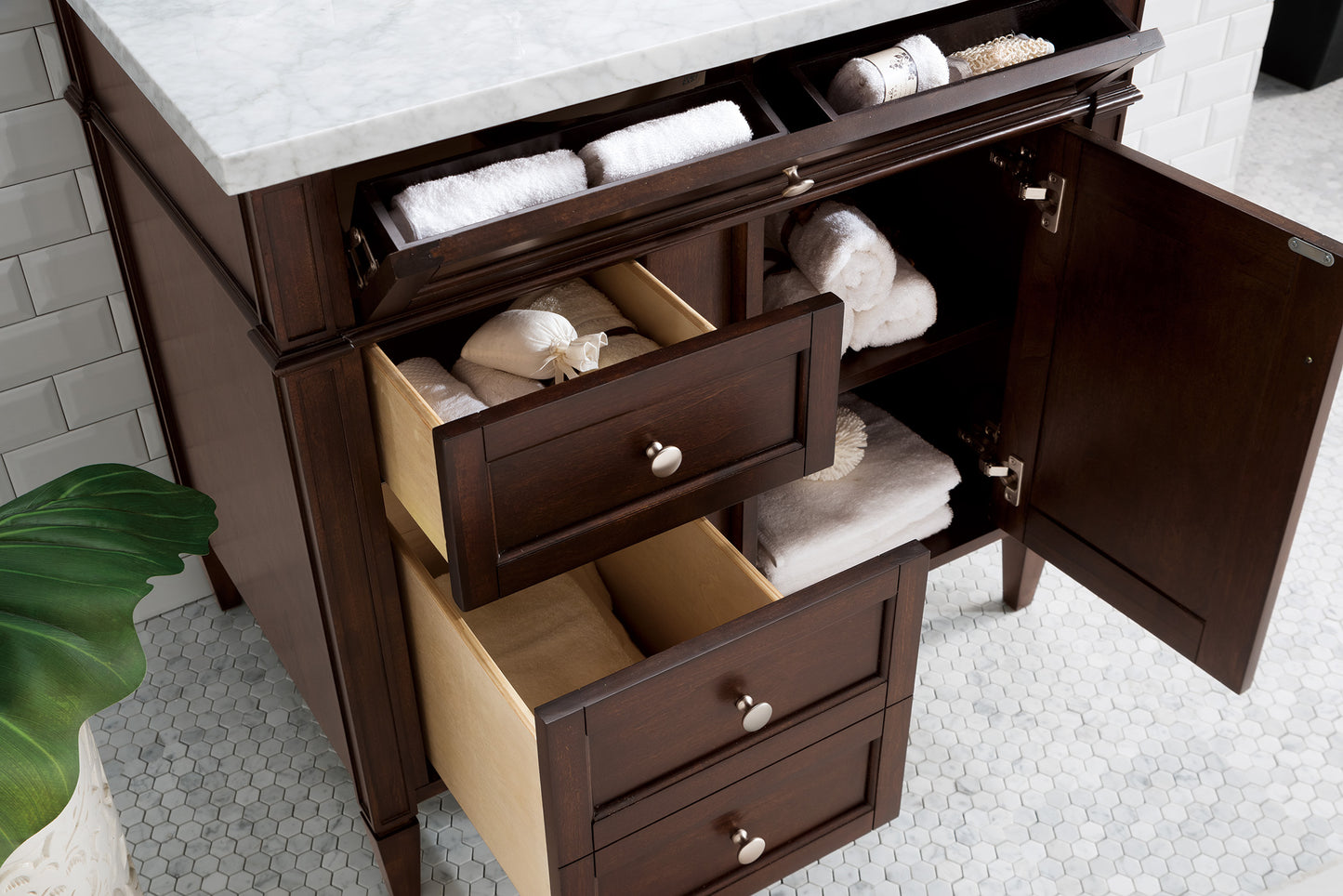 James Martin Brittany 36" Single Vanity with 3 Countertop