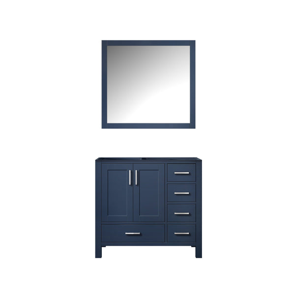 Lexora Collection Jacques 36 inch Bath Vanity and 34 inch Mirrors - Luxe Bathroom Vanities