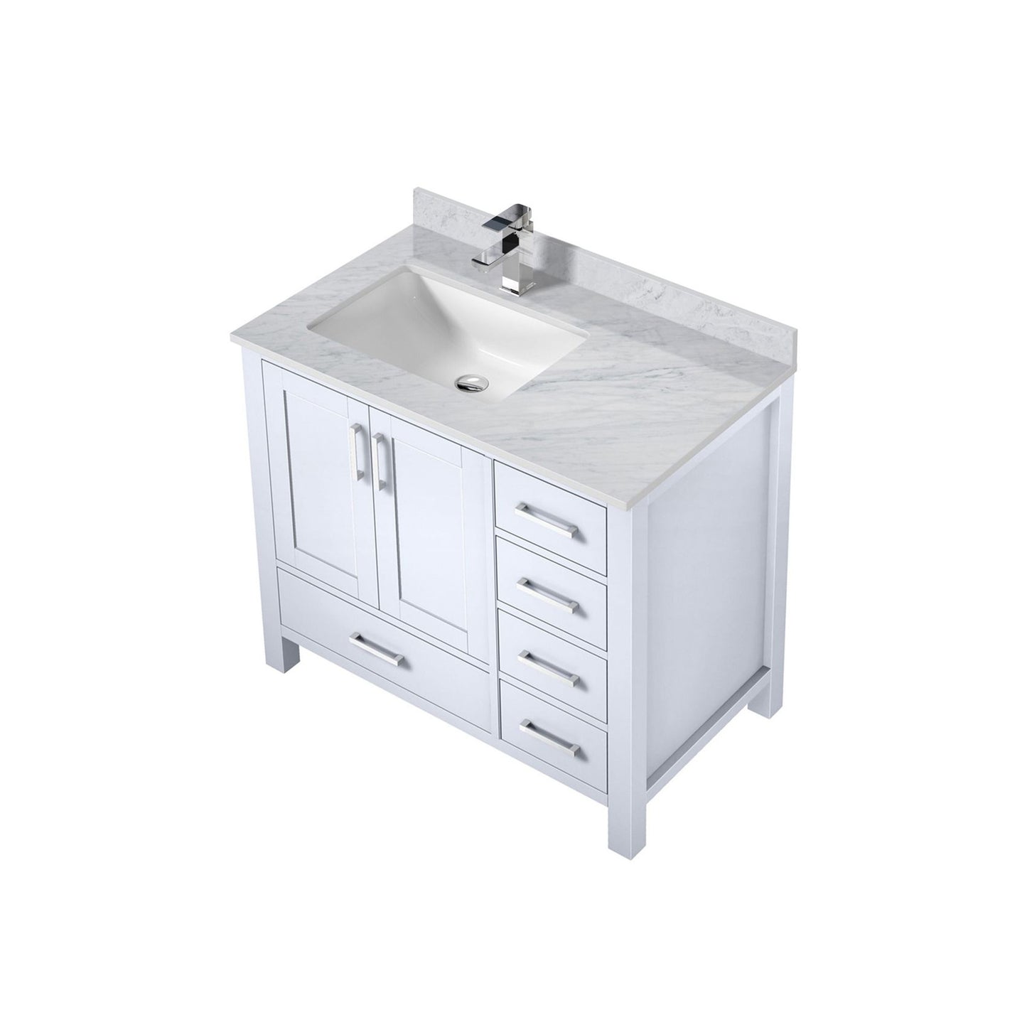 Lexora Collection Jacques 36 inch Bath Vanity, Top, and Faucet Set - Luxe Bathroom Vanities
