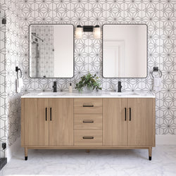 Fresca Sawyer Freestanding Bathroom Cabinet with Top & Sinks