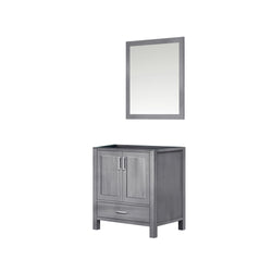 Lexora Collection Jacques 30 inch Bath Vanity and 28 inch Mirror - Luxe Bathroom Vanities