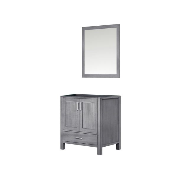 Lexora Collection Jacques 30 inch Bath Vanity and 28 inch Mirror - Luxe Bathroom Vanities