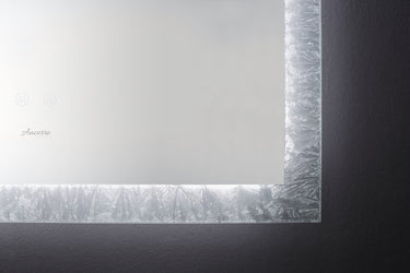 FRYSTA 30 in. x 40 in. LED Frameless Rectangualar Mirror with Dimmer and Defogger