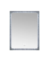 FRYSTA 48 in. x 40 in. LED Frameless Rectangualar Mirror with Dimmer and Defogger