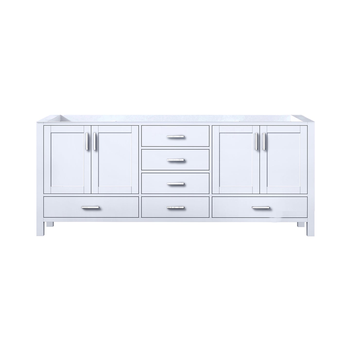 Lexora Collection Jacques 80 inch Double Bath Vanity Cabinet Only - Luxe Bathroom Vanities