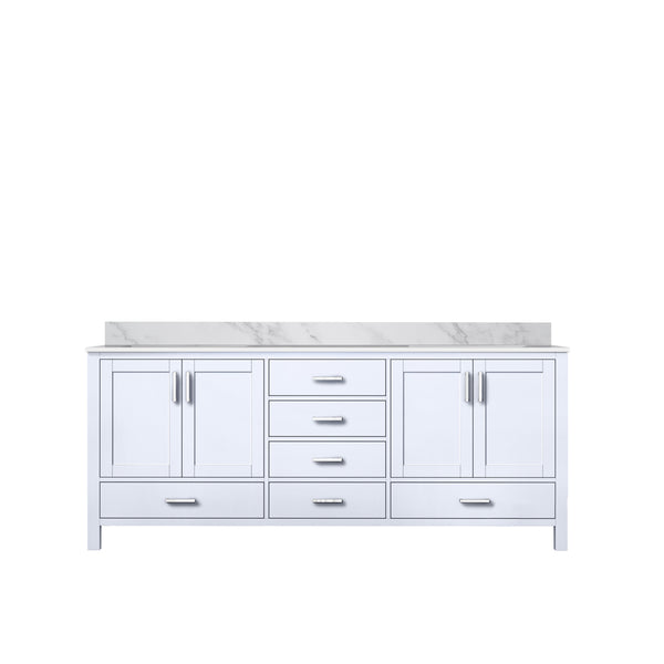 Lexora Collection Jacques 80 inch Double Bath Vanity and Top - Luxe Bathroom Vanities