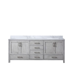 Lexora Collection Jacques 80 inch Double Bath Vanity and Top - Luxe Bathroom Vanities