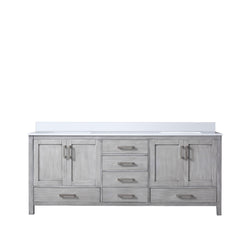 Lexora Collection Jacques 80 inch Double Bath Vanity and Top - Luxe Bathroom Vanities