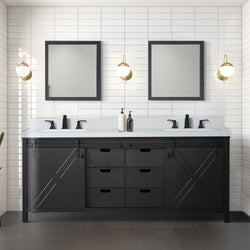 Lexora Collection Marsyas 80 inch Double Bath Vanity - Luxe Bathroom Vanities