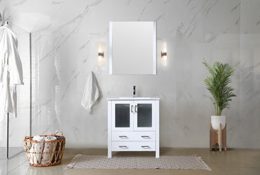Lexora Collection Volez 30 inch Bath Vanity - Luxe Bathroom Vanities