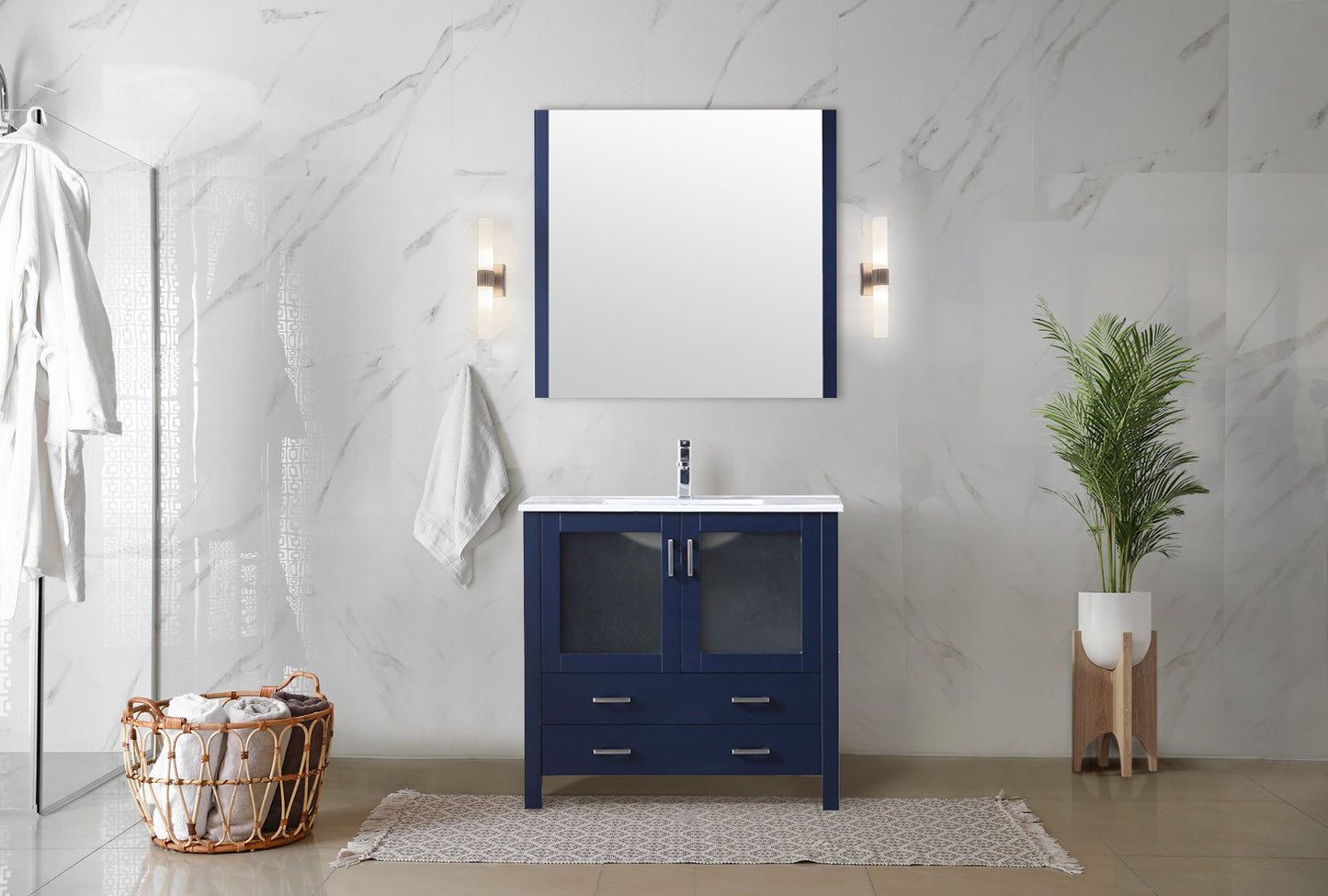 Lexora Collection Volez 36 inch Single Bath Vanity - Luxe Bathroom Vanities