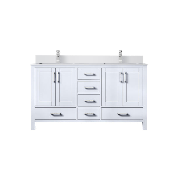 Lexora Collection Jacques 80 inch Double Bath Vanity, Top, and Faucet Set - Luxe Bathroom Vanities