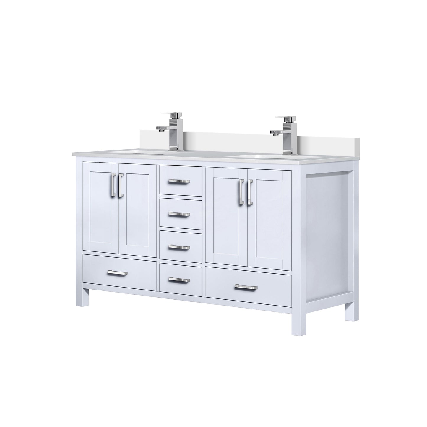 Lexora Collection Jacques 80 inch Double Bath Vanity, Top, and Faucet Set - Luxe Bathroom Vanities