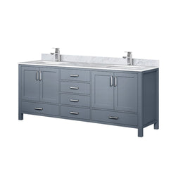 Lexora Collection Jacques 80 inch Double Bath Vanity, Top, and Faucet Set - Luxe Bathroom Vanities