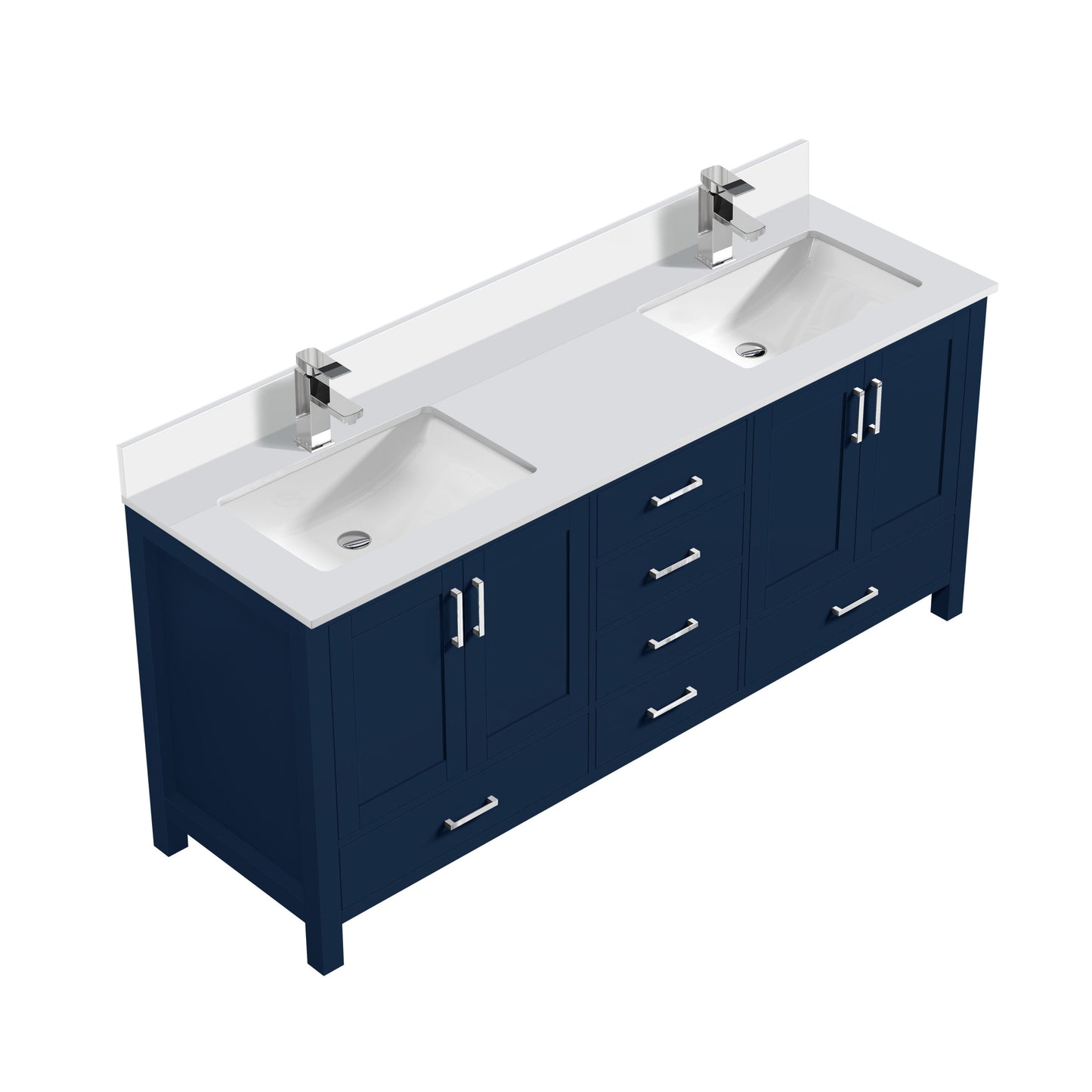 Lexora Collection Jacques 80 inch Double Bath Vanity, Top, and Faucet Set - Luxe Bathroom Vanities