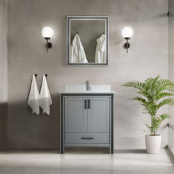 Lexora Collection Ziva 30 inch Single Bath Vanity - Luxe Bathroom Vanities