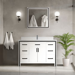Lexora Collection Ziva 48 inch Single Bath Vanity - Luxe Bathroom Vanities