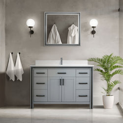 Lexora Collection Ziva 48 inch Single Bath Vanity - Luxe Bathroom Vanities