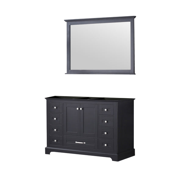 Lexora Collection Dukes 48 inch Single Bath Vanity and 46 inch Mirror - Luxe Bathroom Vanities