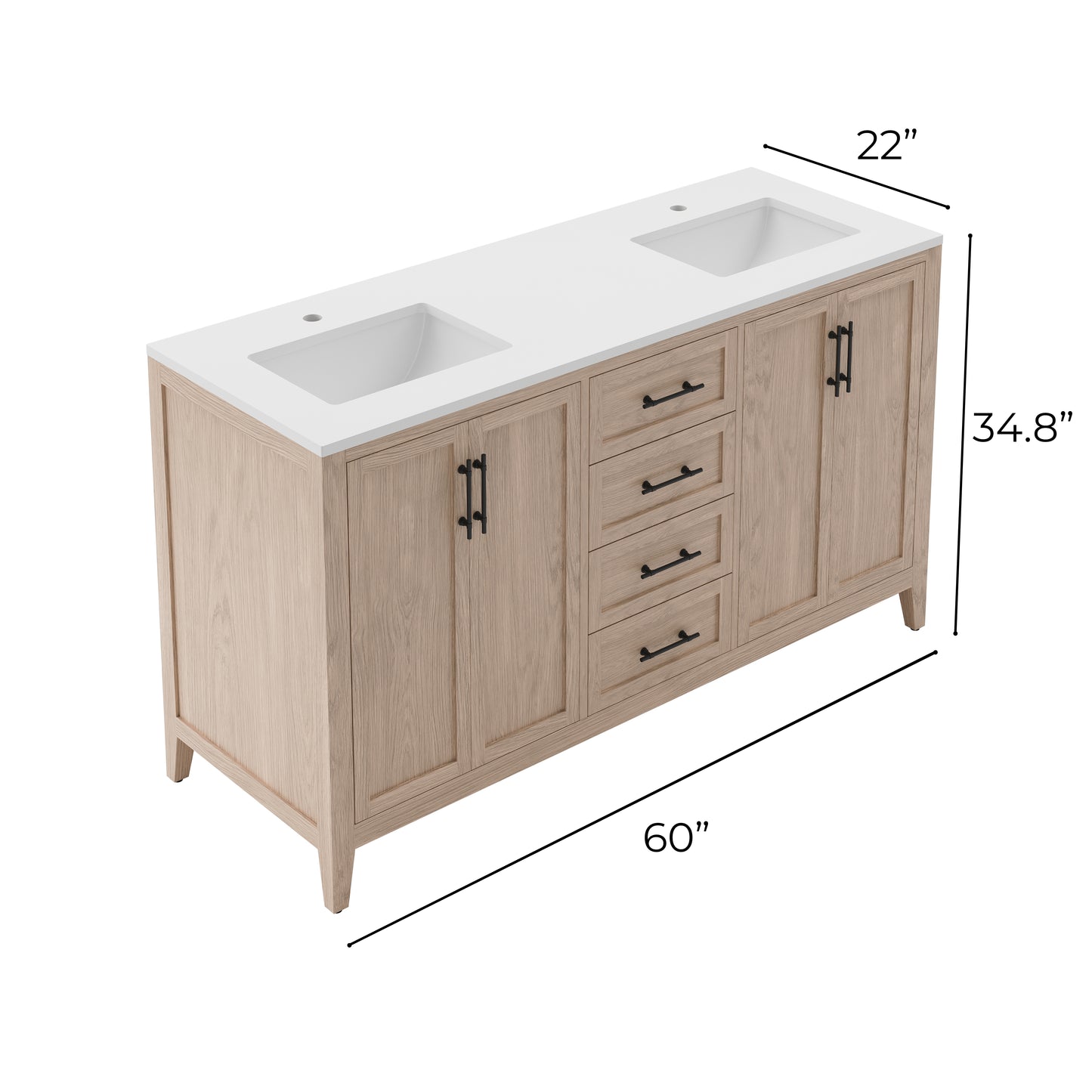 Fresca Silas Freestanding Bathroom Cabinet (Cabinet Only)