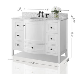 Lauren 48 in. Bath Vanity Set - Luxe Bathroom Vanities