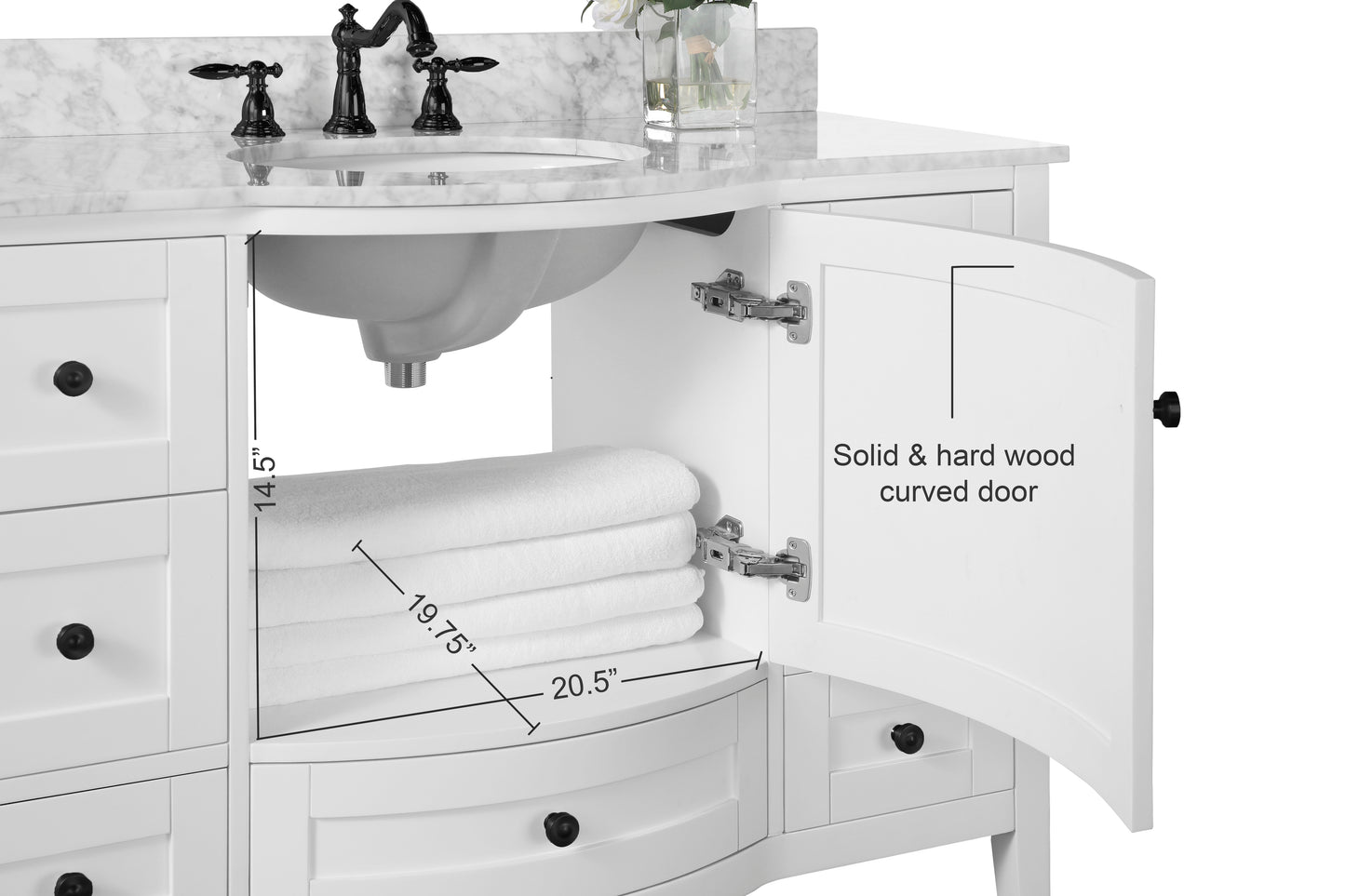 Lauren 48 in. Bath Vanity Set - Luxe Bathroom Vanities