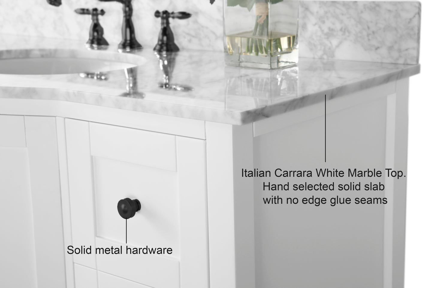 Lauren 48 in. Bath Vanity Set - Luxe Bathroom Vanities