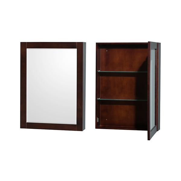 Wyndham Collection Sheffield 36 Inch Single Bathroom Vanity in Espresso, Marble Countertop, Undermount Square Sink, 24 Inch Mirror - Luxe Bathroom Vanities