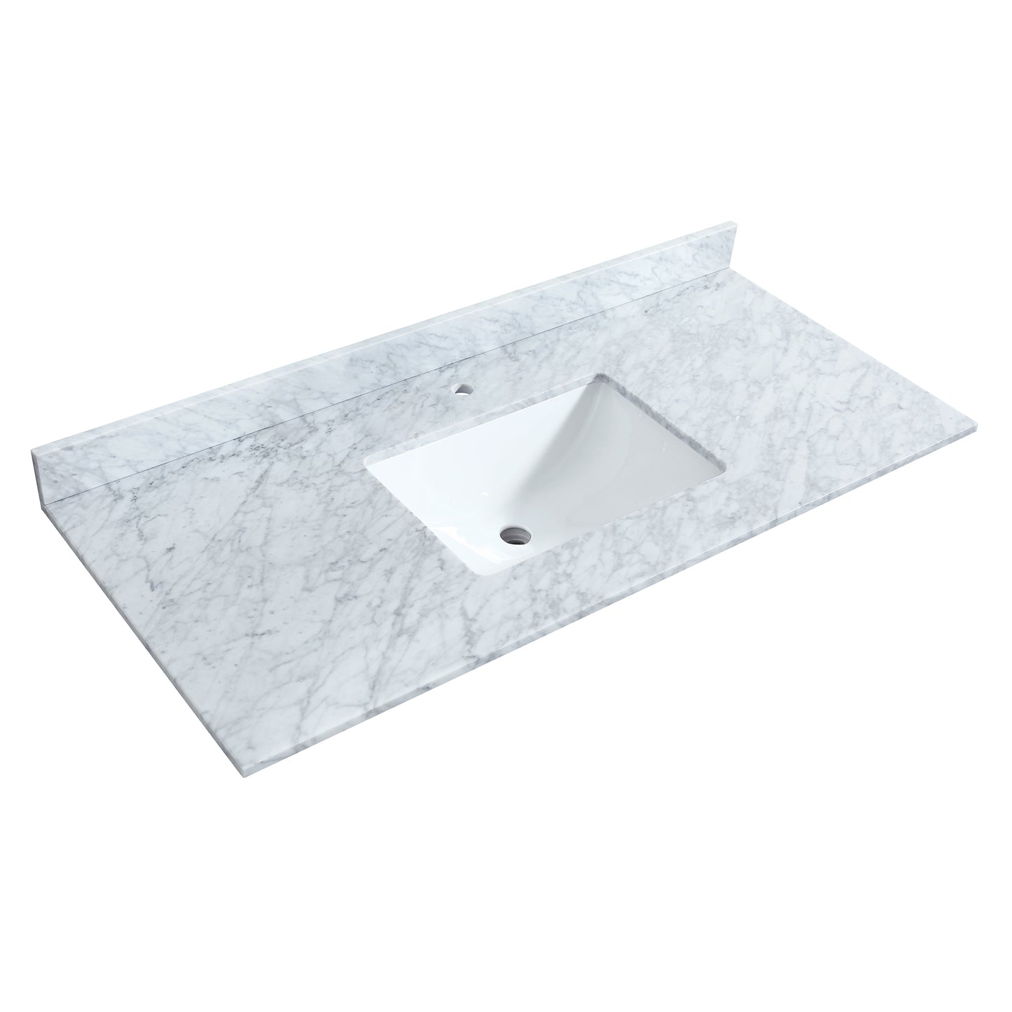 Wyndham Janna 48 Inch Single Bathroom Vanity in White Oak - Luxe Bathroom Vanities