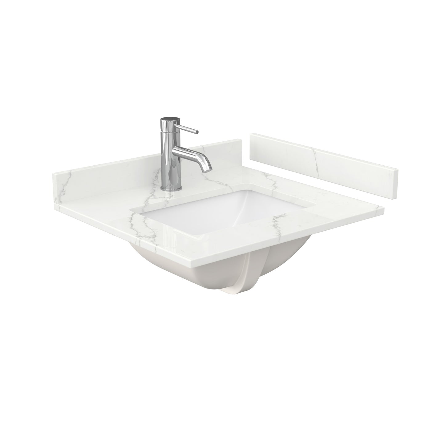 Wyndham Janna 24 Inch Single Bathroom Vanity in White Oak - Luxe Bathroom Vanities