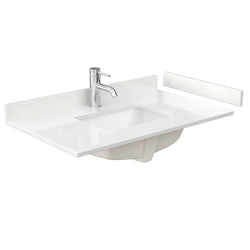 Wyndham Janna 36 Inch Single Bathroom Vanity in White Oak - Luxe Bathroom Vanities