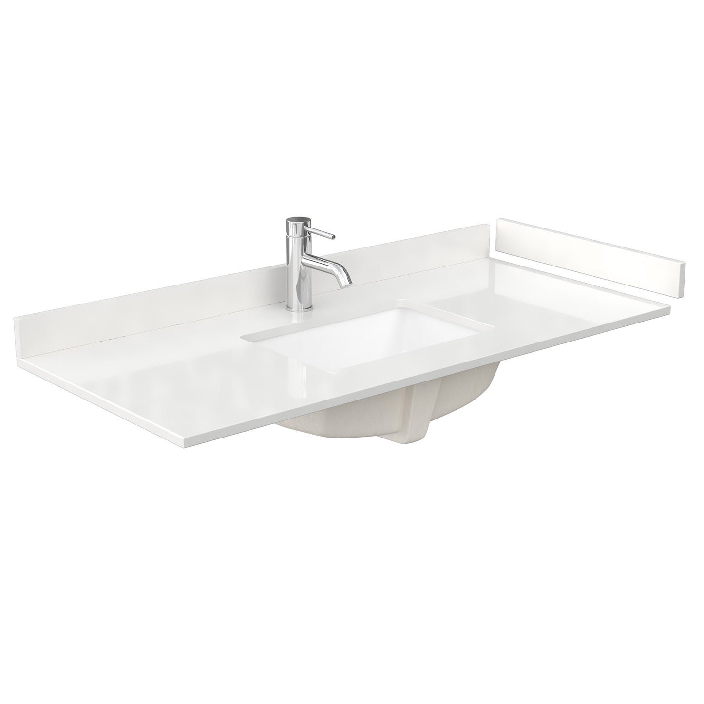 Wyndham Janna 48 Inch Single Bathroom Vanity in White Oak - Luxe Bathroom Vanities