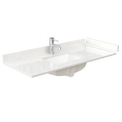 Wyndham Janna 48 Inch Single Bathroom Vanity in White Oak - Luxe Bathroom Vanities