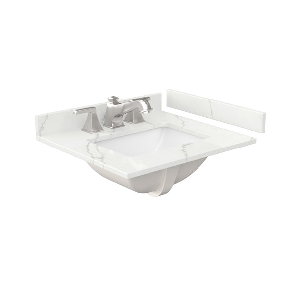 Wyndham Janna 24 Inch Single Bathroom Vanity in White Oak - Luxe Bathroom Vanities