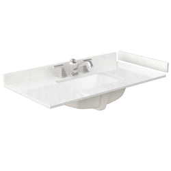 Wyndham Janna 42 Inch Single Bathroom Vanity in White Oak