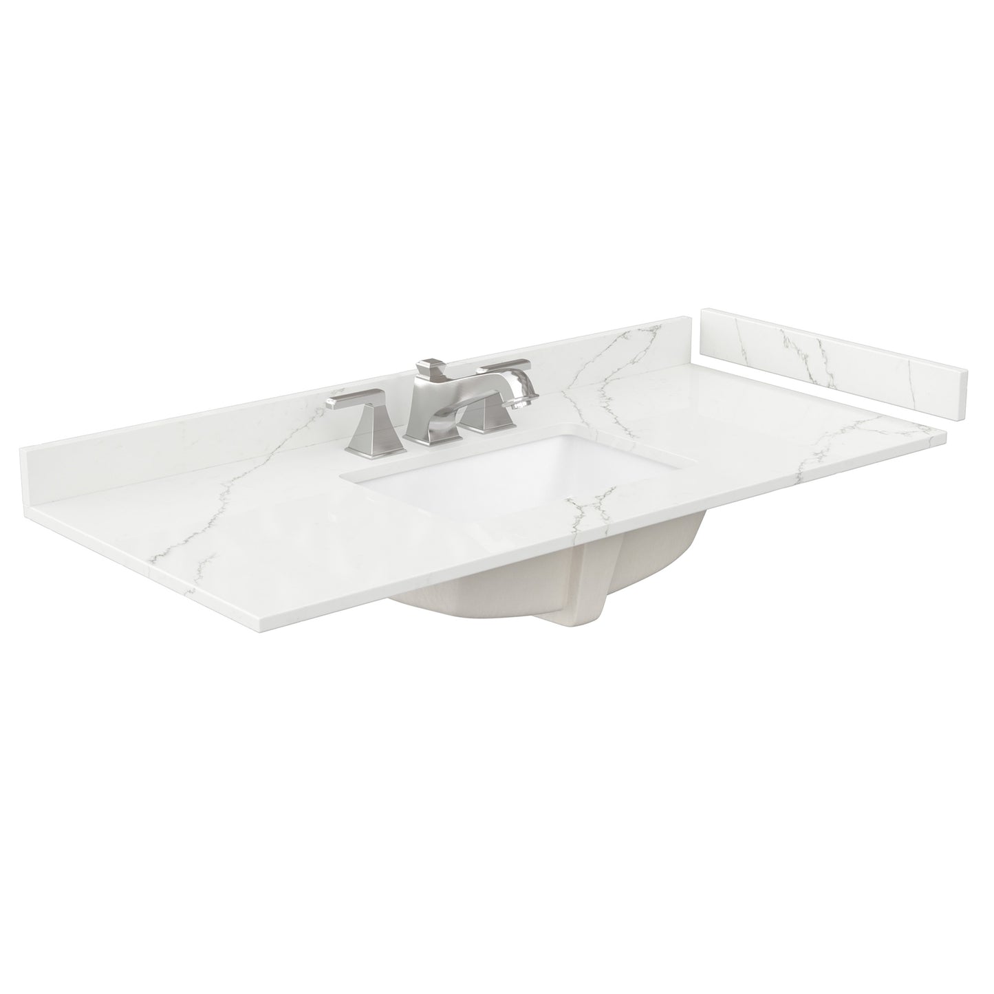 Wyndham Janna 48 Inch Single Bathroom Vanity in White Oak - Luxe Bathroom Vanities