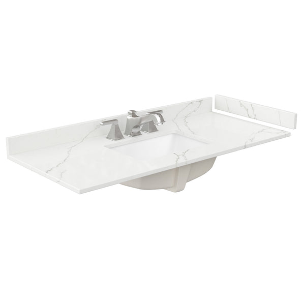 Wyndham Janna 48 Inch Single Bathroom Vanity in White Oak - Luxe Bathroom Vanities