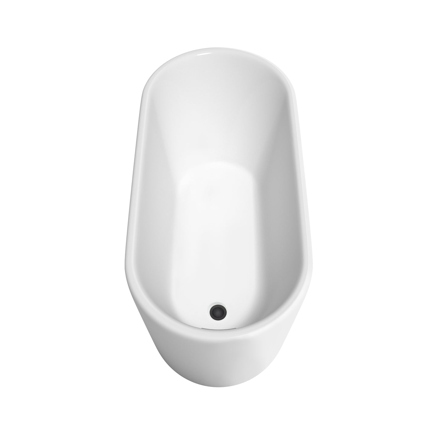 Wyndham Collection Ursula 59 Inch Freestanding Bathtub in White with Floor Mounted Faucet, Drain and Overflow Trim in Matte Black - Luxe Bathroom Vanities