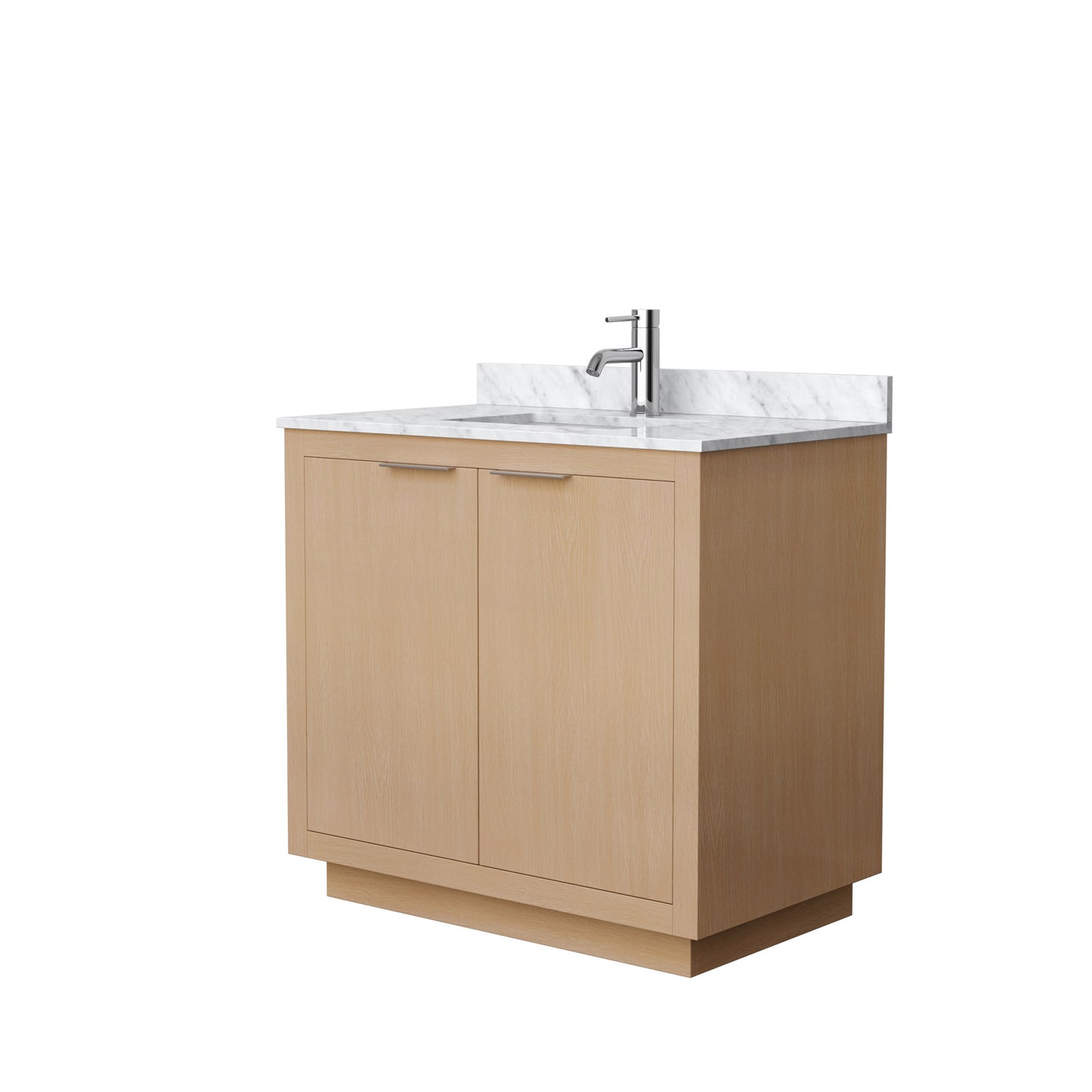 Wyndham Collection Maroni 36 Inch Single Bathroom Vanity in Light Straw Undermount Square Sink - Luxe Bathroom Vanities