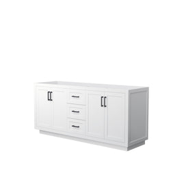 Wyndham Collection Miranda 72 Inch Double Bathroom Vanity, No Countertop, No Sink, 70 Inch Mirror - Luxe Bathroom Vanities