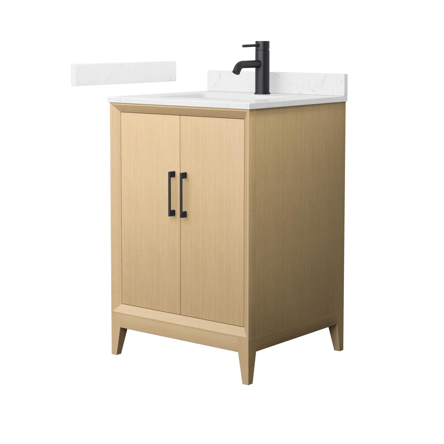 Wyndham Janna 24 Inch Single Bathroom Vanity in White Oak - Luxe Bathroom Vanities