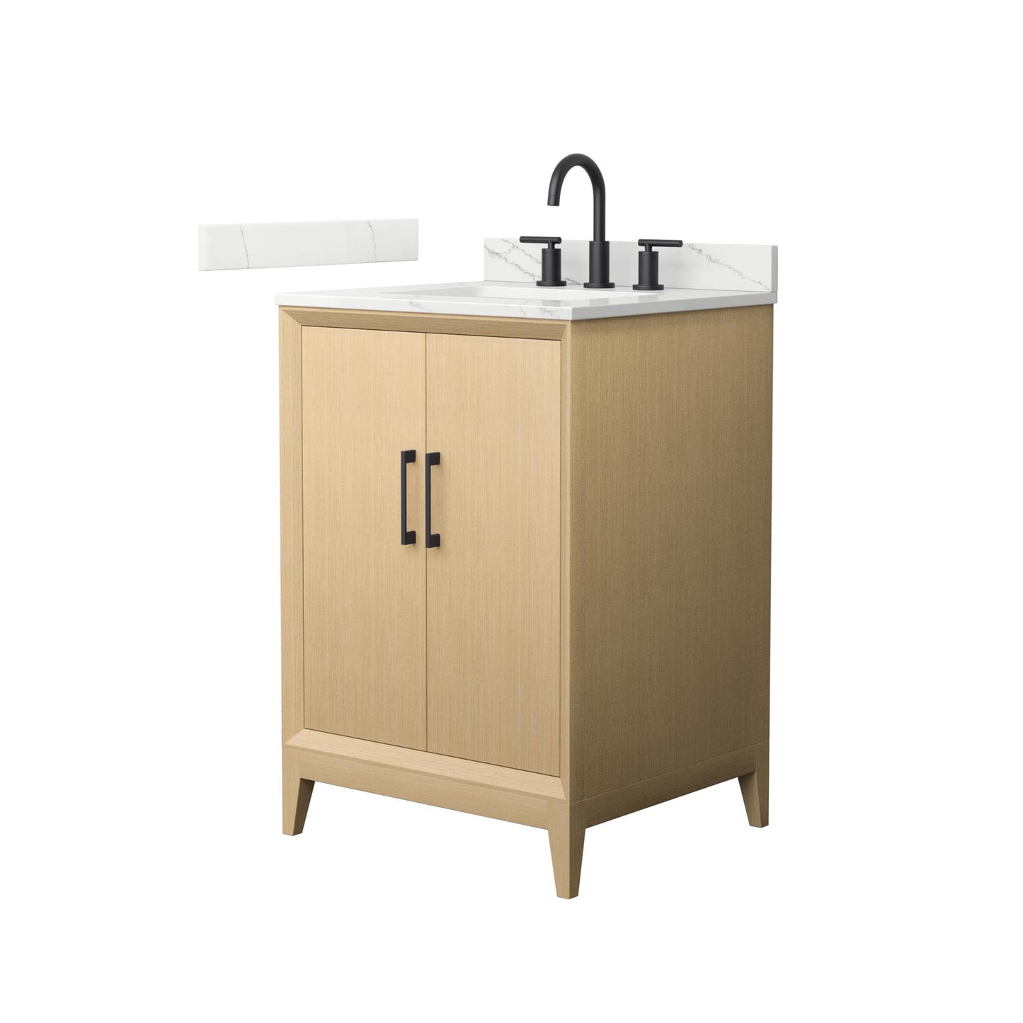 Wyndham Janna 24 Inch Single Bathroom Vanity in White Oak - Luxe Bathroom Vanities
