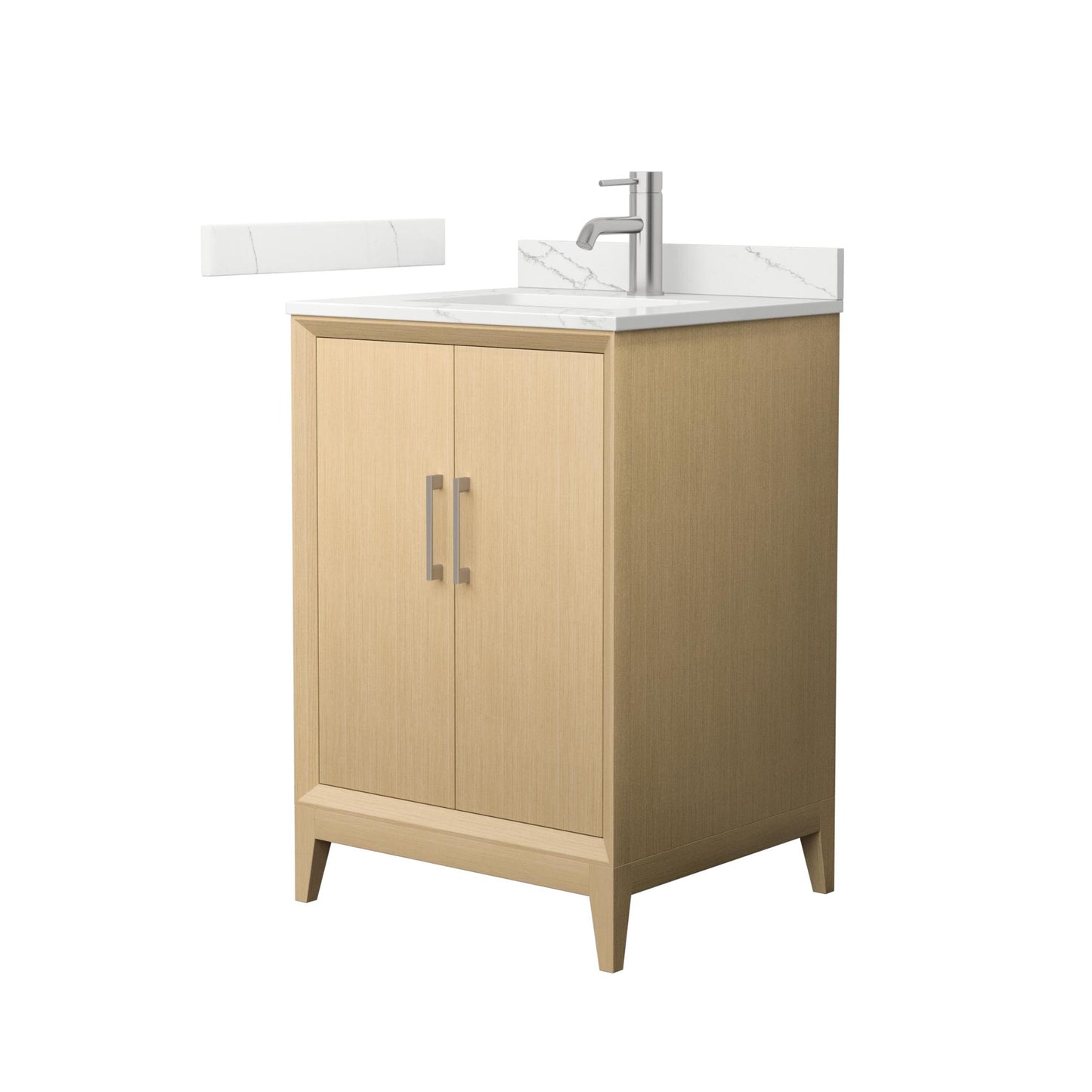 Wyndham Janna 24 Inch Single Bathroom Vanity in White Oak - Luxe Bathroom Vanities