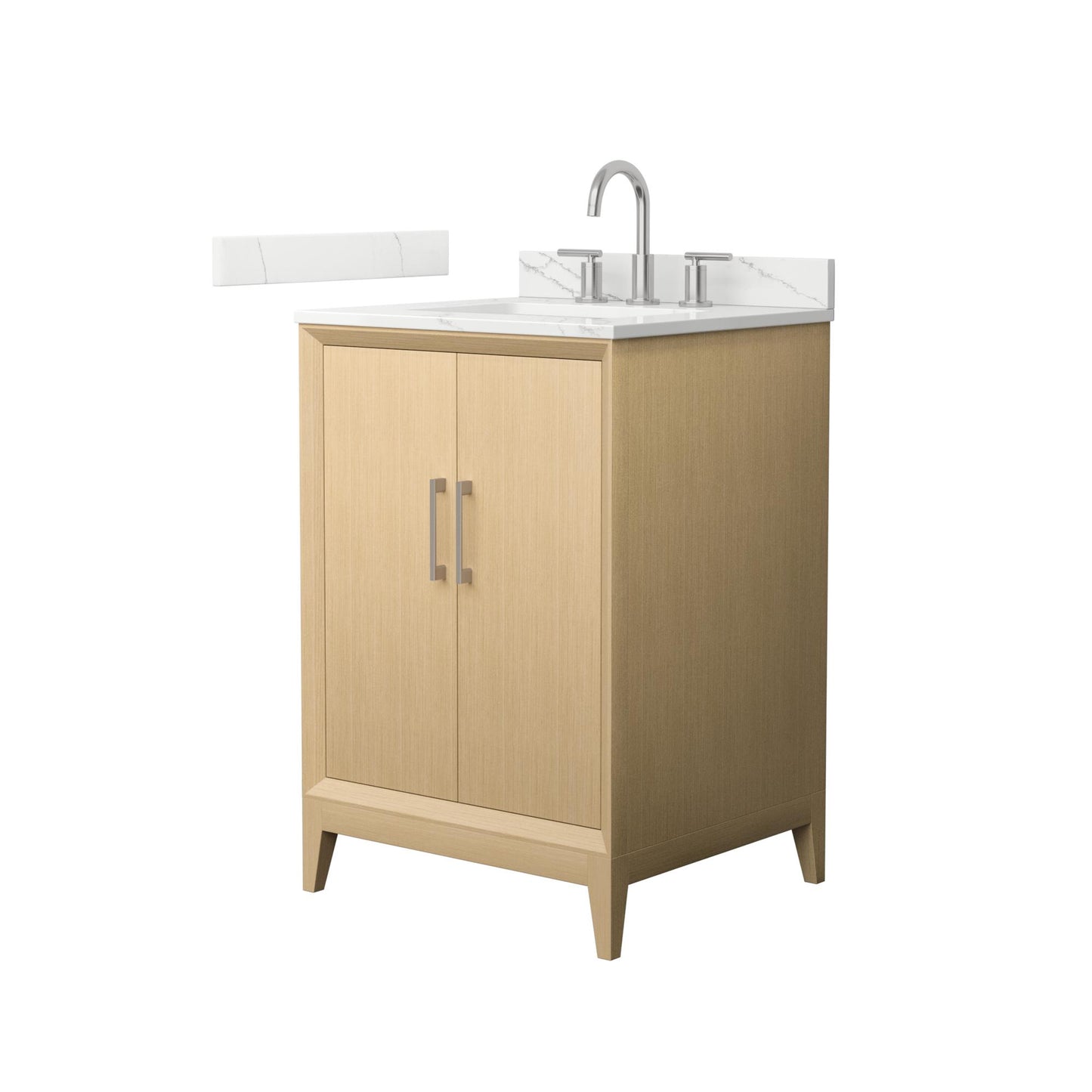 Wyndham Janna 24 Inch Single Bathroom Vanity in White Oak - Luxe Bathroom Vanities
