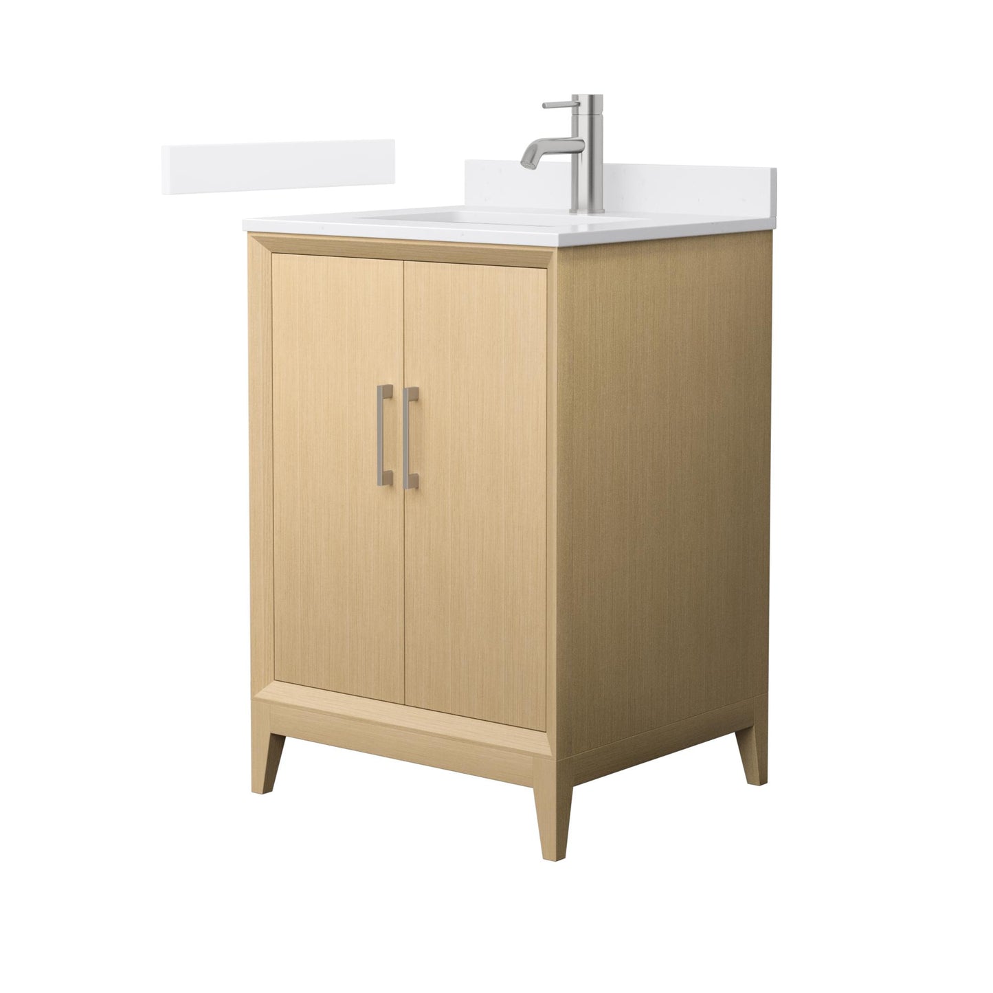 Wyndham Janna 24 Inch Single Bathroom Vanity in White Oak - Luxe Bathroom Vanities