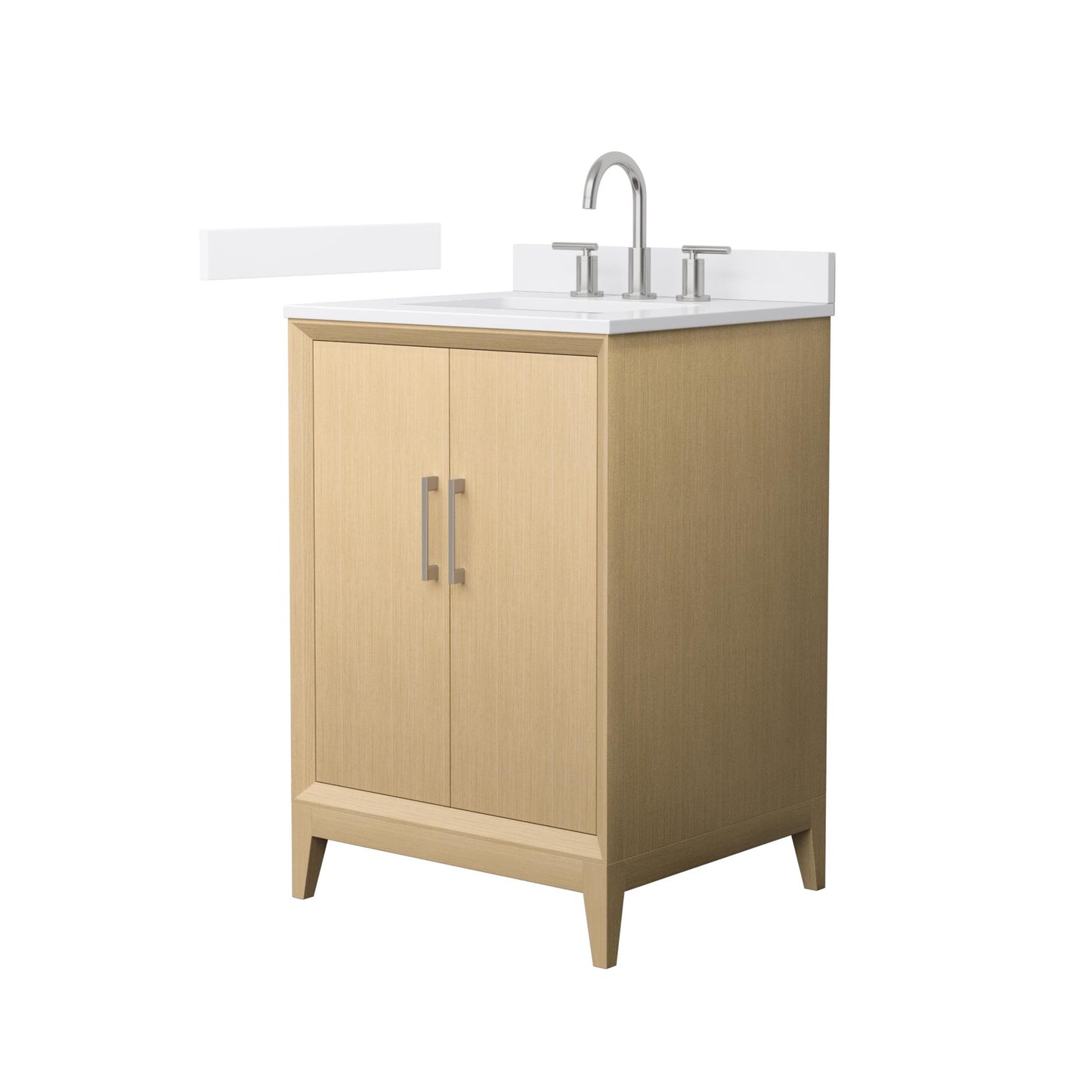 Wyndham Janna 24 Inch Single Bathroom Vanity in White Oak - Luxe Bathroom Vanities