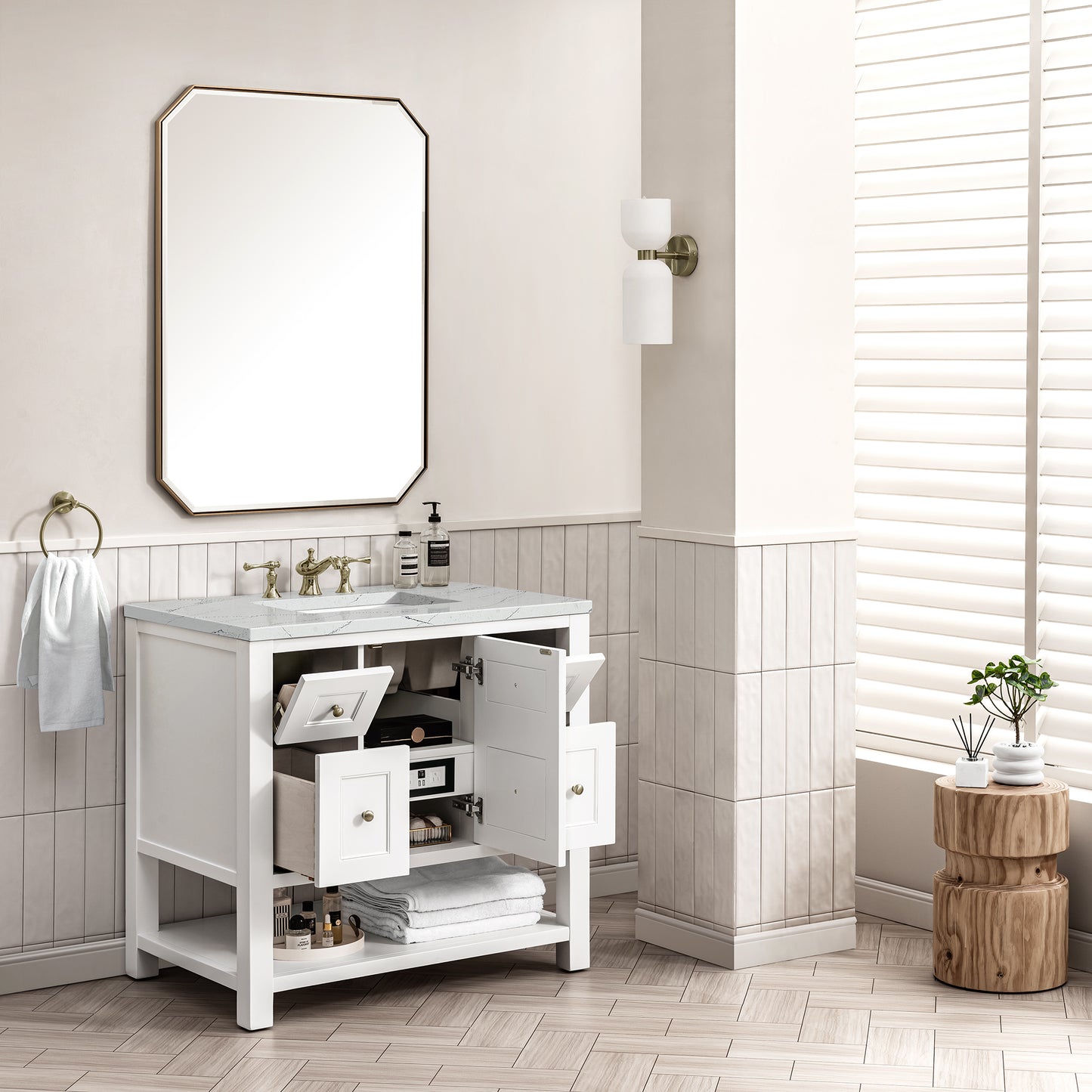 James Martin Breckenridge 36" Single Vanity w/ 3CM Countertop