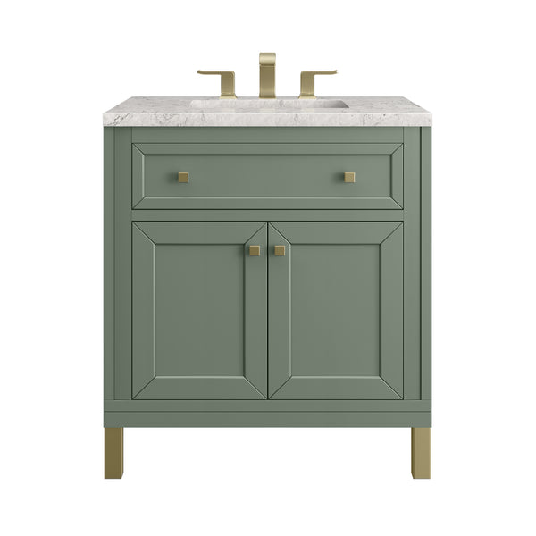 James Martin Chicago 30" Single Vanity with 3 CM Countertop