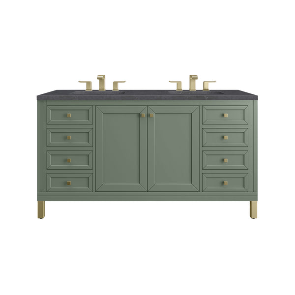 James Martin Chicago 60" Double Vanity with 3 CM Countertop
